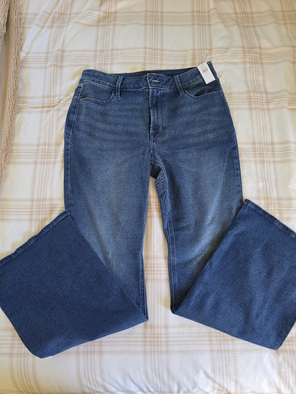Old Navy Women's Flared Jeans in Dark Blue Denim